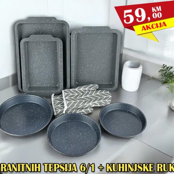 Konig Line Granit Tepsije set 6/1 + Rukavice