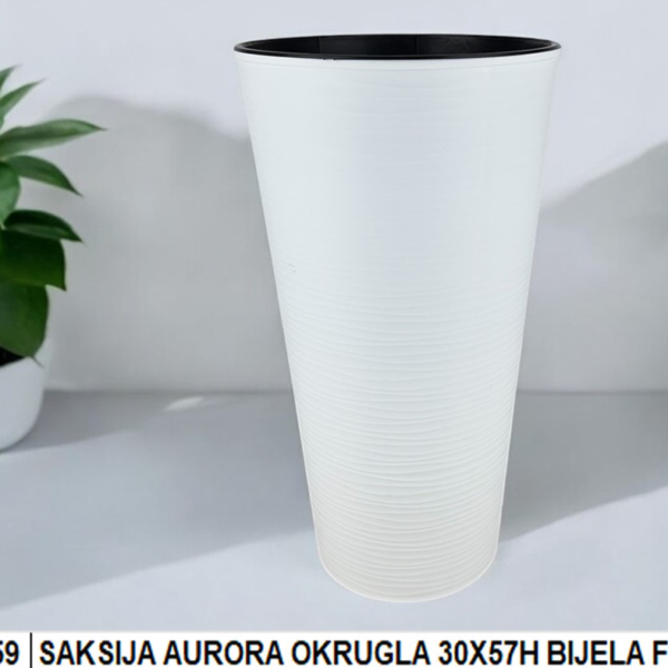 SAKSIJA AURORA OKRUGLA BIJELA 30X57H